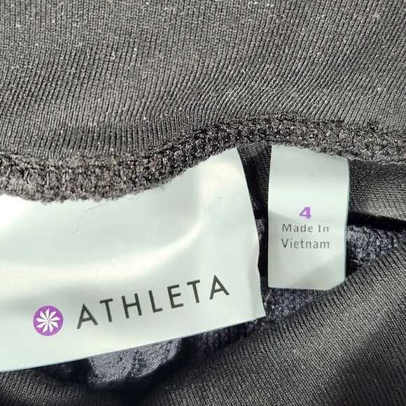 Athleta Womens Size 4 Highline Hybrid Summer Tight Pants Blue‎ Zipper Pocket - Picture 4 of 8